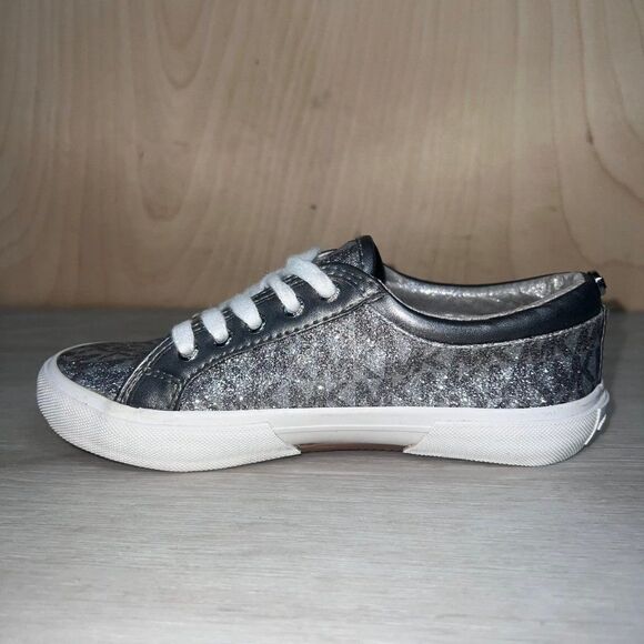 Michael Kors Silver Glitter Casual Sneakers Toddler 13 - Picture 5 of 10